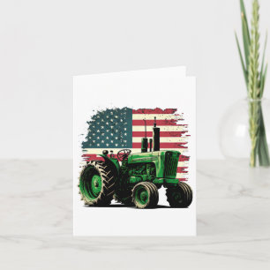 Landbouw Boerderij Tractor USA Vlag Tractor Amerik Kaart