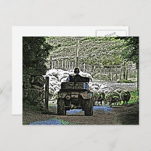 LANDBOUW BRIEFKAART (Voorkant / Achterkant)