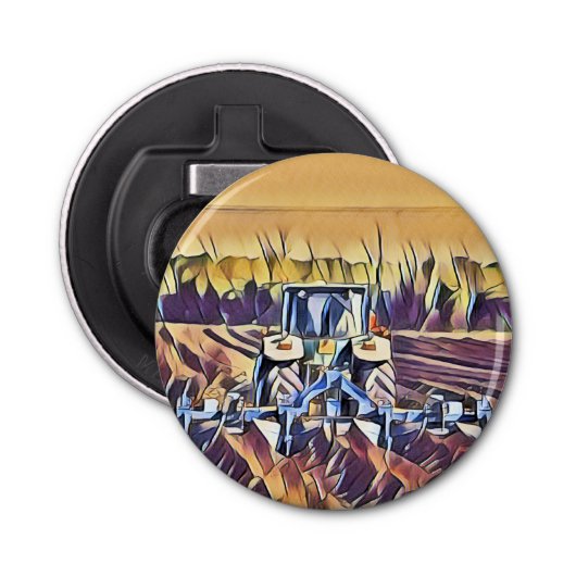 LANDBOUW BUTTON FLESOPENER (Voorkant)