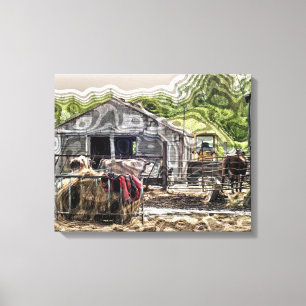 LANDBOUW CANVAS AFDRUK