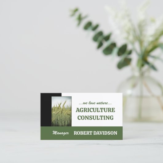 Landbouw Consulting Rogge Biologisch Boerderij Kaa Visitekaartje (Staand voorkant)