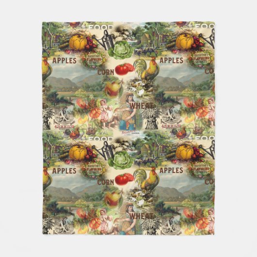  landbouw fleece deken (Voorkant)