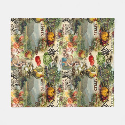  landbouw fleece deken (Voorkant (Horizontaal))