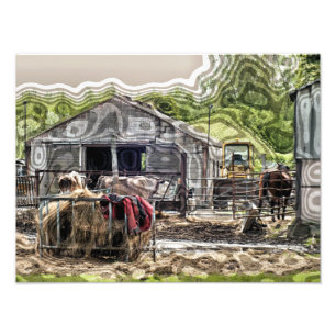 LANDBOUW FOTO AFDRUK