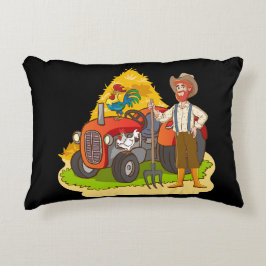 Landbouw Illustratie Kunstwerk Accent Kussen