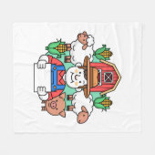 Landbouw Illustratie Kunstwerk Fleece Deken (Voorkant (Horizontaal))