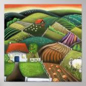 Landbouw in de Wairarapas Poster (Voorkant)