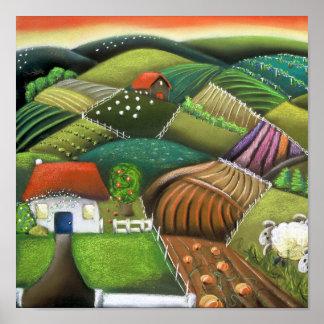 Landbouw in de Wairarapas Poster