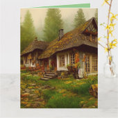 LANDBOUW IN IERLAND BIRTHDAY-Wenskaart Kaart (Gele Bloem)