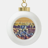 LANDBOUW KERAMISCHE BAL ORNAMENT (Voorkant)