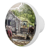 LANDBOUW KERAMISCHE KNOP (Rechts)