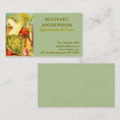 Landbouw, landbouw en veeteelt visitekaartje (Voorkant / Achterkant)