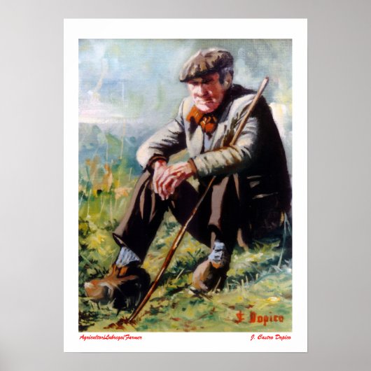 Landbouw/loondienst/landbouwer Poster (Voorkant)