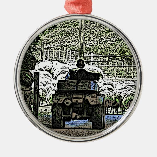 LANDBOUW METALEN ORNAMENT (Voorkant)