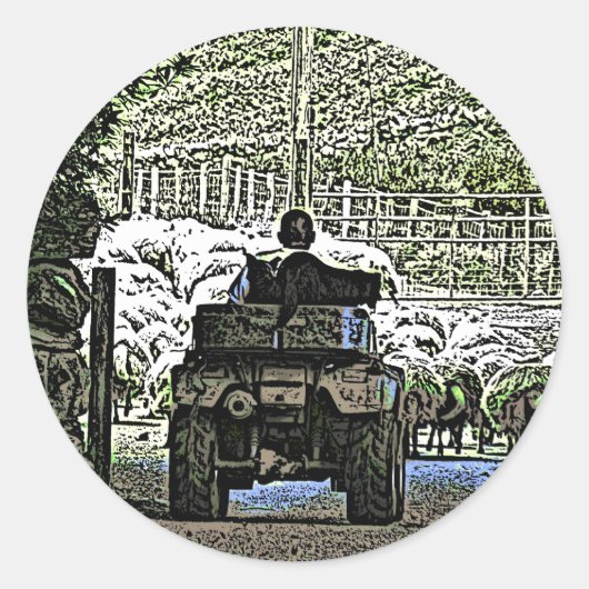 LANDBOUW RONDE STICKER (Voorkant)