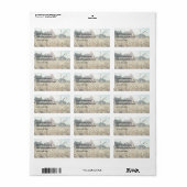 Landbouw thema, zonlicht verlicht hoofden van etiket (Full Sheet)