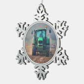 LANDBOUW TIN SNEEUWVLOK ORNAMENT (Rechts)