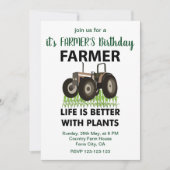 Landbouw Tractor Field Farmer's Birthday Kaart (Voorkant)