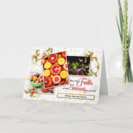 Landbouw Vakantie Fruit van het Seizoen Feestdagen Kaart