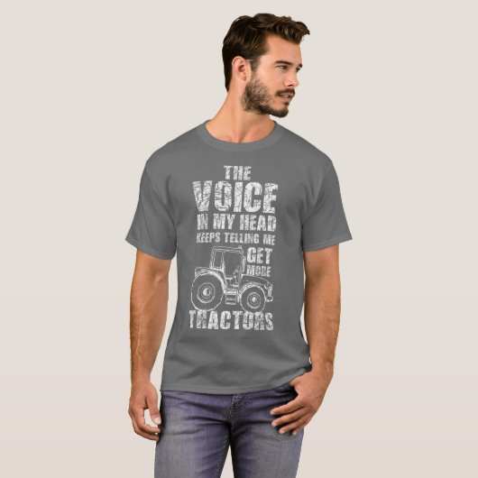 Landbouw van boerenbedrijven die Boerderij tractor T-shirt (Voorkant volledig)