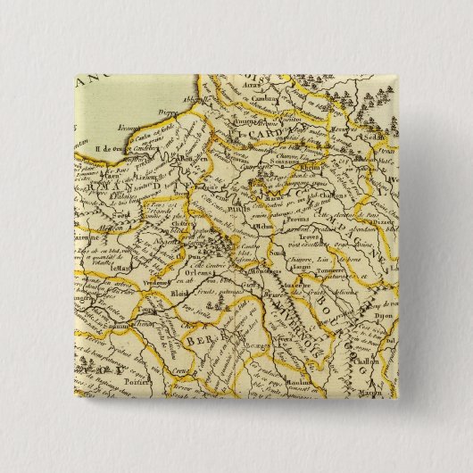 Landbouw van Frankrijk Vierkante Button 5,1 Cm (Voorkant)