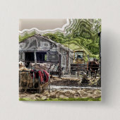 LANDBOUW VIERKANTE BUTTON 5,1 CM (Voorkant)