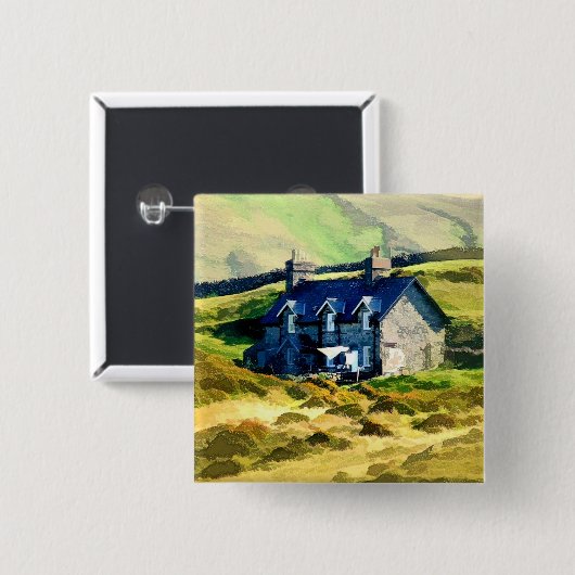 LANDBOUW VIERKANTE BUTTON 5,1 CM (Voorkant /achterkant)