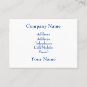 LANDBOUW VISITEKAARTJE (Achterkant)