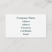 LANDBOUW VISITEKAARTJE (Achterkant)