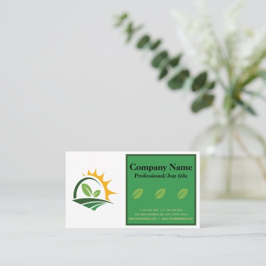 Landbouw Visitekaartje (Staand voorkant)