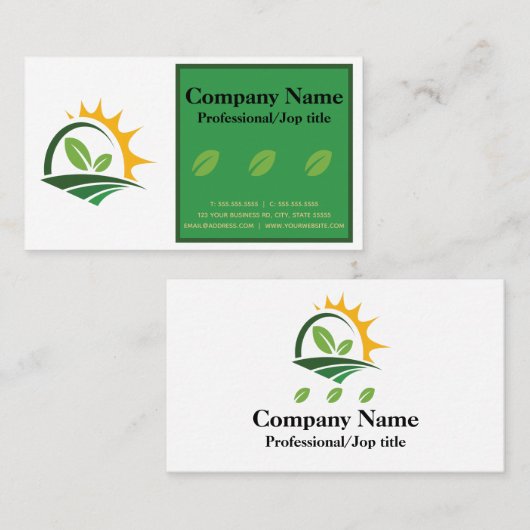 Landbouw Visitekaartje (Voorkant / Achterkant)