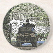 LANDBOUW ZANDSTEEN ONDERZETTER (Voorkant)