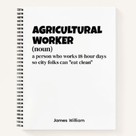 Landbouwarbeider - Grappig cadeau idee Notitieboek