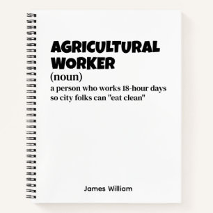 Landbouwarbeider - Grappig cadeau idee Notitieboek