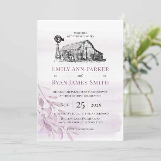 Landbouwareaal Barn Sketch Kaart (Staand voorkant)