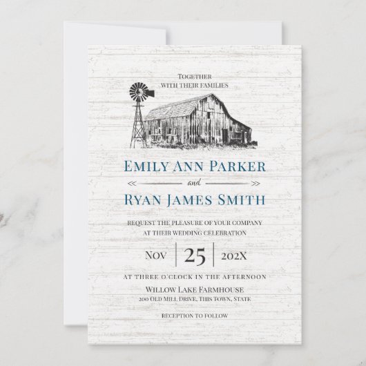 Landbouwareaal Barn Sketch Kaart (Voorkant)