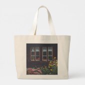 Landbouwareaal met tuintuin grote tote bag (Achterkant)