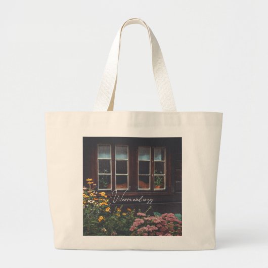 Landbouwareaal met tuintuin grote tote bag (Voorkant)