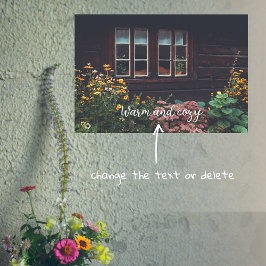 Landbouwareaal met tuintuin poster