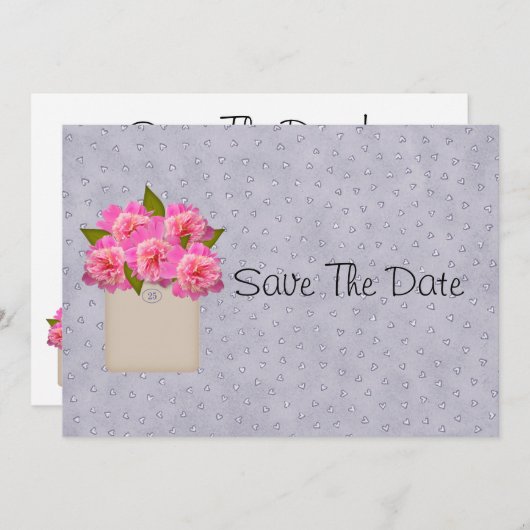 Landbouwareaal op pony's sparen de datum save the date (Voorkant / Achterkant)