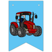 Landbouwdieren Blauwe achtergrond Verjaardag Vlaggetjes (Eerste vlag)