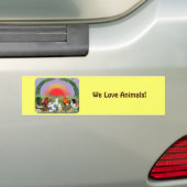 Landbouwdieren Bumpersticker (Op auto)