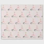 Landbouwdieren en roze omlooppapier van het Barn P Cadeaupapier (Vlak)