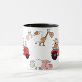 Landbouwdieren en trekkers mok (Midden)