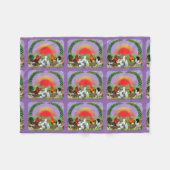 Landbouwdieren Fleece Deken (Voorkant (Horizontaal))