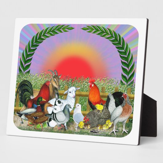 Landbouwdieren Fotoplaat (Zijkant)