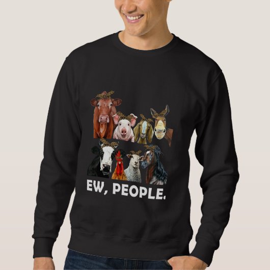 Landbouwdieren Funny Ew Mensen Dieren Trui (Voorkant)