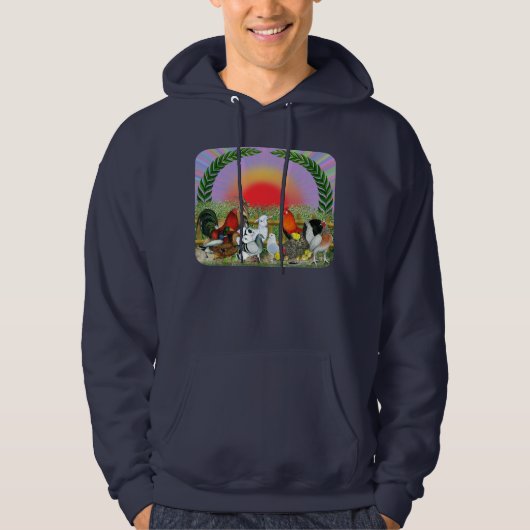 Landbouwdieren Hoodie (Voorkant)