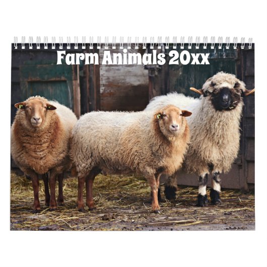 Landbouwdieren Kalender (Hoes)
