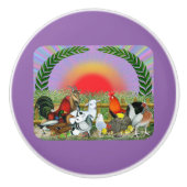Landbouwdieren Keramische Knop (Voorkant)